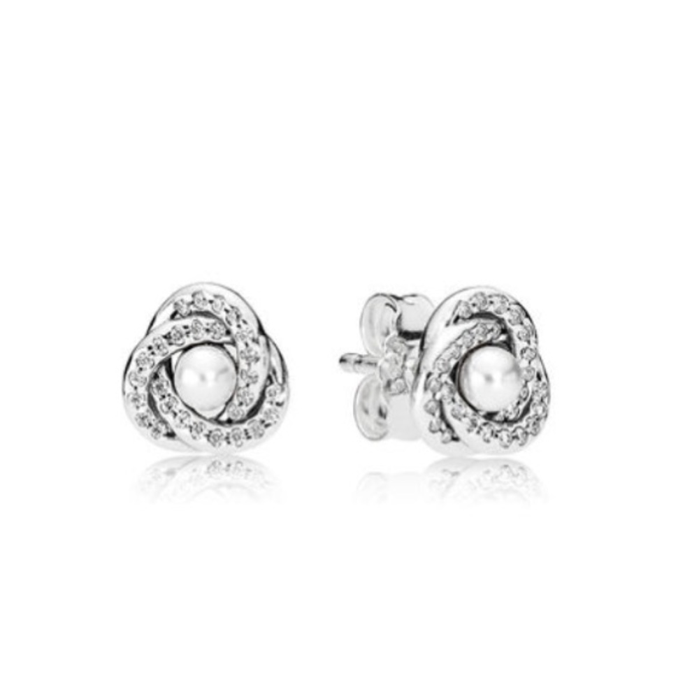 Pandora Luminous Love Knot Earrings